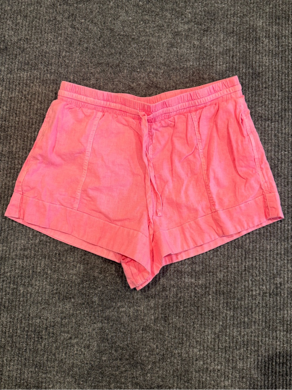 Universal Thread Pink Drawstring Linen-Blend Shorts Womens Small S - Picture 1 of 7